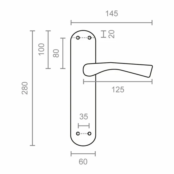 Rokturu komplekts EDM 85436 707 24 x 4,5 cm