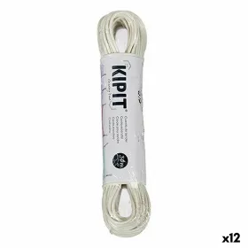 Aukla veļas piekāršanai Kipit Balts PVC 30 m (12 gb.)