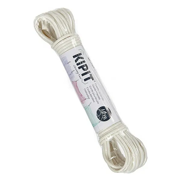 Aukla veļas piekāršanai Kipit Balts PVC 10 m 18 x 3 x 4 cm (12 gb.)