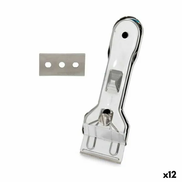 Viršutinis keramikos viryklės valiklis Kinvara Sidabras Metalinis 13,5 x 4,5 x 1 cm 4,5 x 13,5 x 1 cm (12 vnt.)