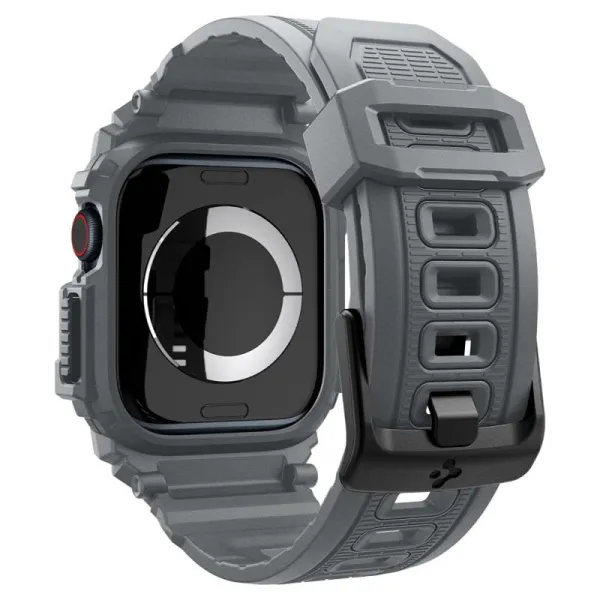 Spigen Rugged Armor Pro - Strap with Case for Apple Watch 10 46 mm (Dark Grey)