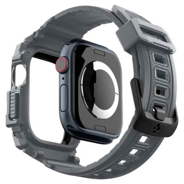 Spigen Rugged Armor Pro - Strap with Case for Apple Watch 10 46 mm (Dark Grey)