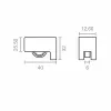 Gultnis EDM 85475 Inasa 163 rd09 Neilons 40 x 33,5 mm (2 gb.)
