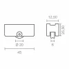 Laakeri EDM 85474 Inasa 162 rd16 Teräs 45 x 25,5 mm (2 osaa)