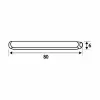 Neliöavain EDM 85630 CDD01 Teräs 8 x 90 mm (2 osaa)