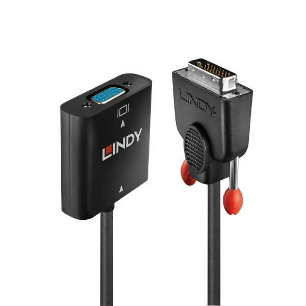 Адаптер DVI-D—VGA LINDY Чёрный 10 cm