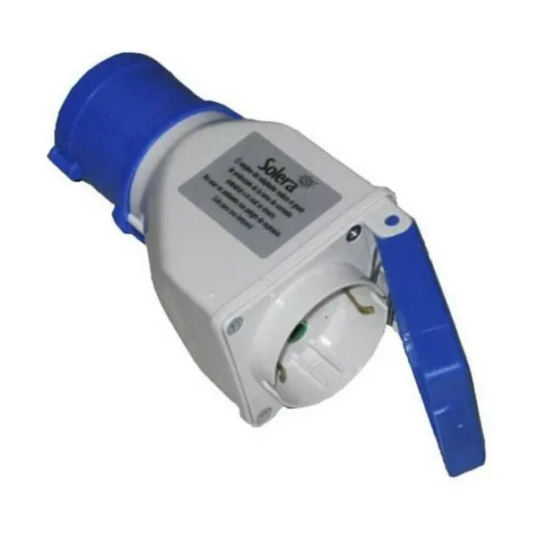 Adapteris Solera 904012 Ar vāku CETAC Schuko Zils Pelēks 16 A