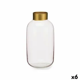 Vāze Gift Decor Rozā Bronza Stikls 14,5 x 29,5 x 14,5 cm (6 gb.)