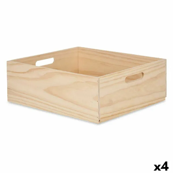 Koristerasia Gift Decor Luonnollinen Mäntypuu mänty (4 osaa)
