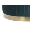 Atrama pėdoms DKD Home Decor Žalia Pilka Bordo Auksinis Metalinis Aksomas 80 x 80 x 45 cm