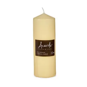 Candle Acorde Cream 7 x 20 x 7 cm 7 x 19,7 x 7 cm (4 Units)