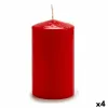 Candle Acorde Red 9 x 15 x 9 cm (4 Units)
