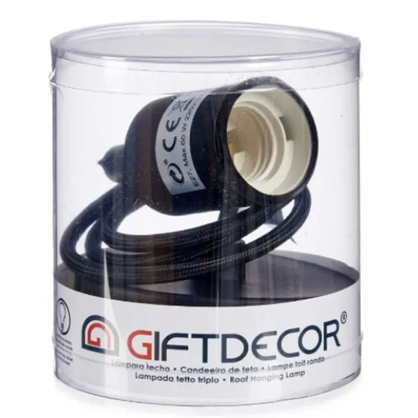 Потолочный светильник Gift Decor Чёрный 60 W 220-250 V (6 штук)