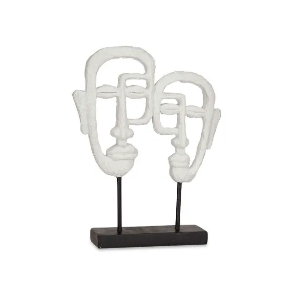 Декоративная фигура Gift Decor Белый Лицо 27 x 32,5 x 10,5 cm (4 штук)