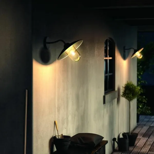Seinävalo Philips 0164330PN Ulkopuoli Musta Alumiini 60 W E27