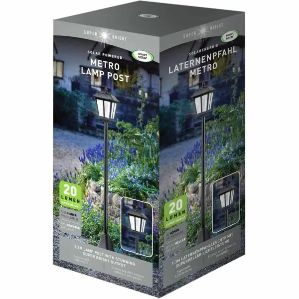Ielas lampa Smart Garden Solar Eksterjers 130 cm 20 Lm
