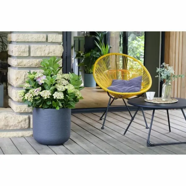 Kukkaruukku EDA Harmaa Muovinen Pyöreä Ø 40 cm