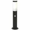 LED bollard light Brilliant Dody Movement Sensor Metal Black 10 W