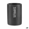 Zobu birstu turētājs Berilo Tumbler Pelēks Sveķi 7,5 x 10,2 x 7,5 cm (12 gb.)