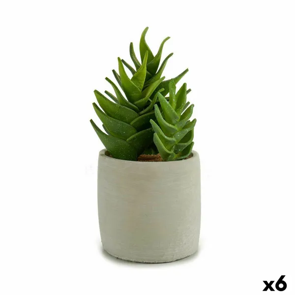 Decorative Plant Ibergarden Plastic Succulent 12 x 24 x 12 cm (6 Units)