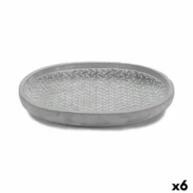 Gėlių vazono indas Ibergarden Pilka Cementas Su palengvėjimu 28 x 4 x 23 cm (6 vnt.)