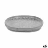 Gėlių vazono indas Ibergarden Pilka Cementas Su palengvėjimu 28 x 4 x 23 cm (6 vnt.)