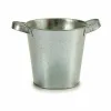 Planter Ibergarden Silver Zinc Bucket 20 x 14 x 16,2 cm (24 Units)