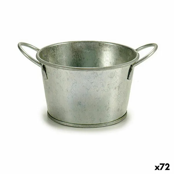 Kasvit Ibergarden Hopeinen Sinkki Kuutio 17,8 x 8 x 12,3 cm (72 Osaa)