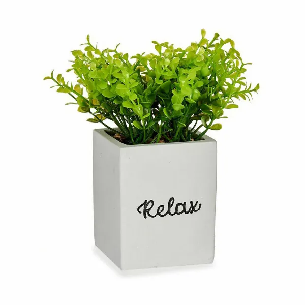 Dekoratiivne Taim Ibergarden Plastmass Tsement Lehed Väike 13 x 18 x 13 cm (6 Ühikut)