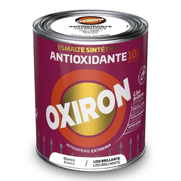 Antioksidacinis emalis Oxiron 5809077 Balta Blizgantis 250 ml Metalinis