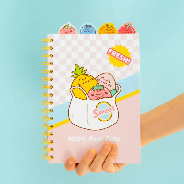 Pusheen - A5 Notebook / Notebook from the Fruits collection
