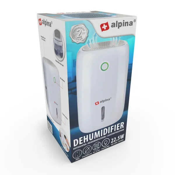 Ontvochtiger Alpina 22,5 W 800 ml 15,5 x 14 x 22,5 cm