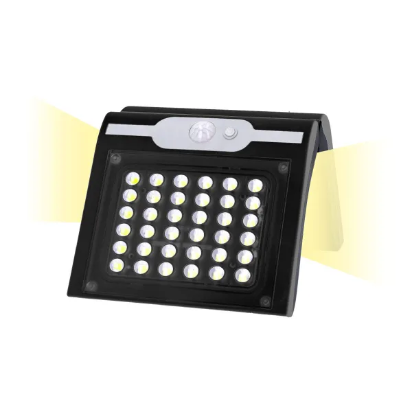 Sienas gaisma EDM 31847 Melns 2 W 220 lm Kustības Sensors Solārais (6500 K)