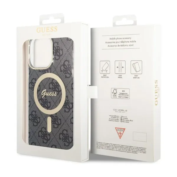 Guess 4G MagSafe - Case for iPhone 14 Pro Max (Black)