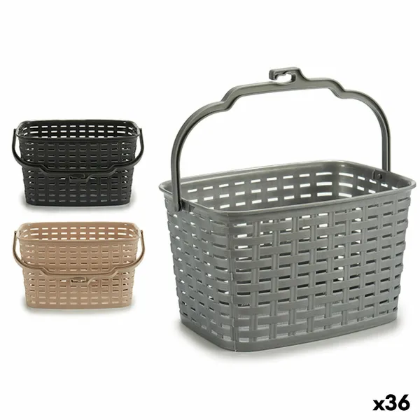 Grozs pincetēm Kipit Plastmasa 3 L 23,5 x 12,8 x 19 cm (36 Vienības)
