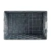 Multi-purpose basket Kipit Grey Polyester Cloth Braiding 5 L (18 Units)