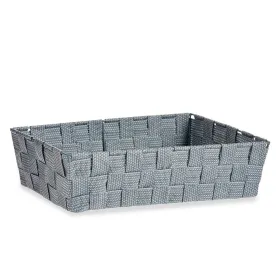 Multi-purpose basket Kipit Grey Polyester Cloth Braiding 3,8 L (18 Units)