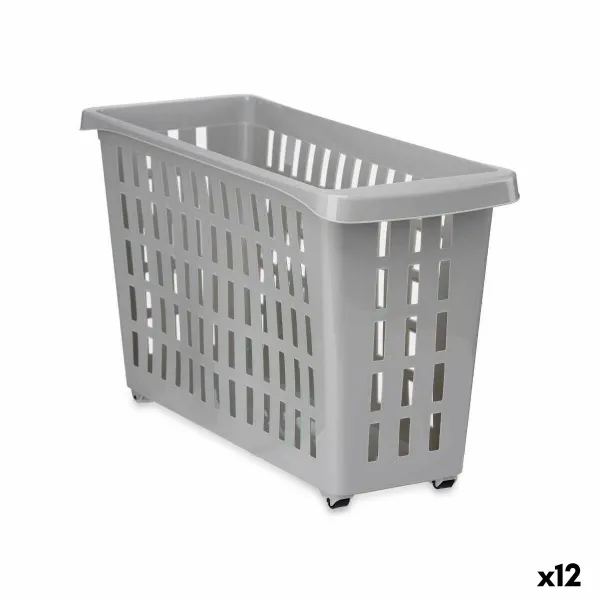 Органайзер для кухонных ящиков Kipit Серый 17,5 x 26 x 46 cm С колесами (12 штук)