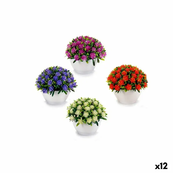 Koristekukka Ibergarden Liila Kimppu 14 x 12 x 14 cm (12 osaa)