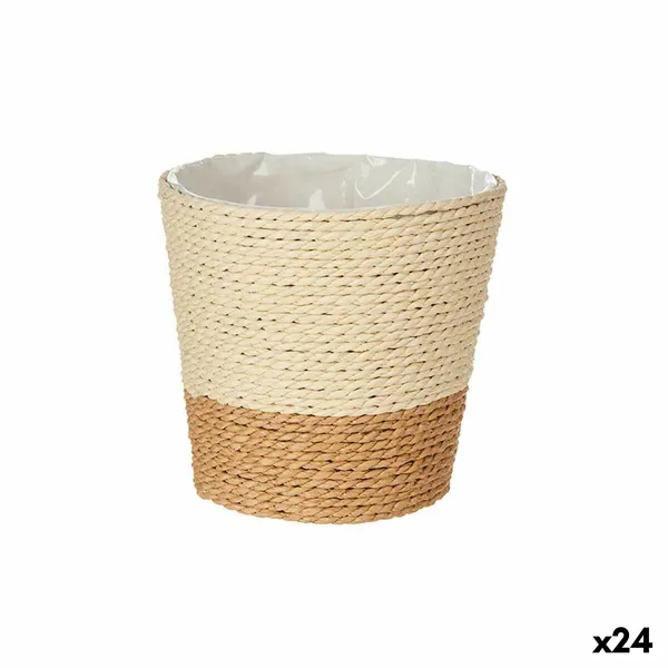 Kasvit Ibergarden Ruskea Köysi Muovinen 14 x 12,5 x 14 cm 14 x 13 x 14 cm (24 osaa)