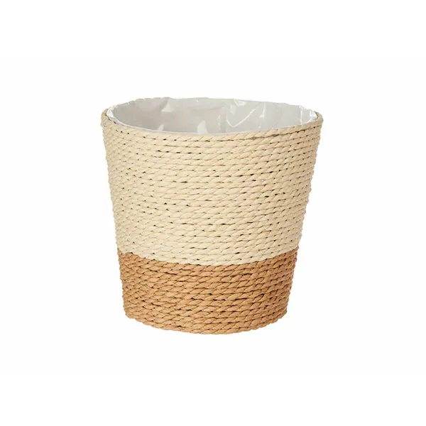 Planter Ibergarden Brown Rope Plastic 14 x 12,5 x 14 cm 14 x 13 x 14 cm (24 Units)