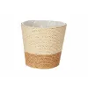 Planter Ibergarden Brown Rope Plastic 14 x 12,5 x 14 cm 14 x 13 x 14 cm (24 Units)
