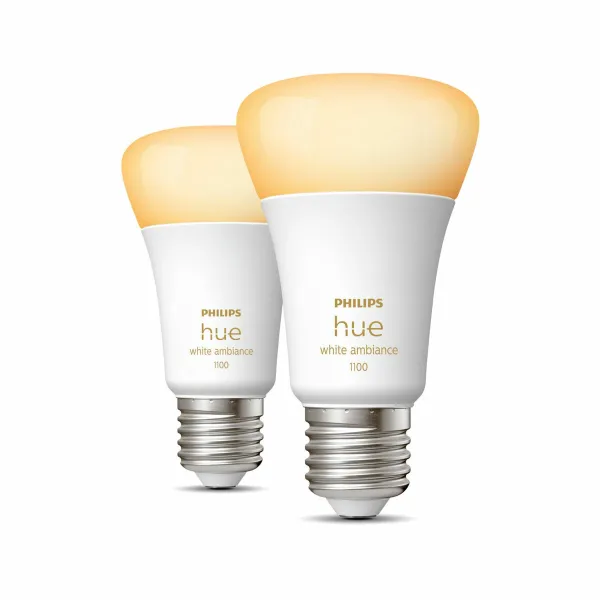 Смарт-Лампочка Philips Pack de 2 E27 Белый F E27 (2200K) (6500 K)
