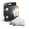 Smart Elektripirn Philips Pack de 2 E27 Valge F E27 (2200K) (6500 K)