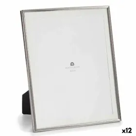 Photo frame Gift Decor Silver Crystal Steel (12 Units)