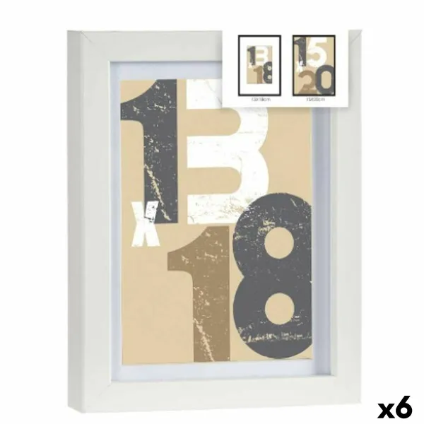 Настенные фоторамки Gift Decor Белый Cтекло Деревянный MDF (6 штук)