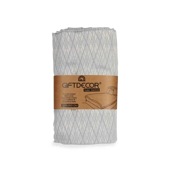 Vuodepeite (viltti) Gift Decor Harmaa 180 x 260 cm Vinoneliö (4 osaa)