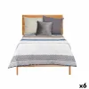 Kaksipuolinen päiväpeitto Gift Decor Sininen Valkoinen Harmaa 180 x 260 cm 260 x 0,3 x 180 cm Viisikulmainen (6 osaa)