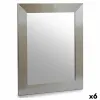 Wall mirror Gift Decor Silver 39 x 1,5 x 49 cm 39 x 49 x 2 cm Rectangular (6 Units)
