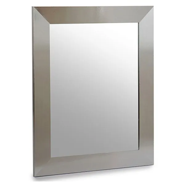 Wall mirror Gift Decor Silver 39 x 1,5 x 49 cm 39 x 49 x 2 cm Rectangular (6 Units)